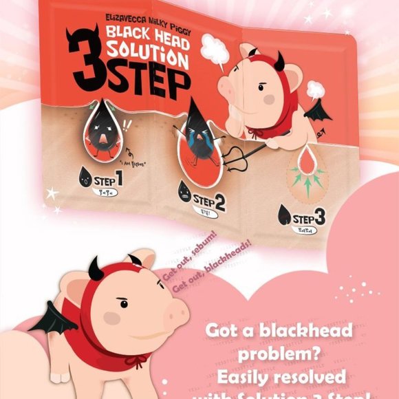 Elizavecca - Black Head Solution 3 Step Kit Nose Pore Strips 6 Packs - Picture 9 of 10